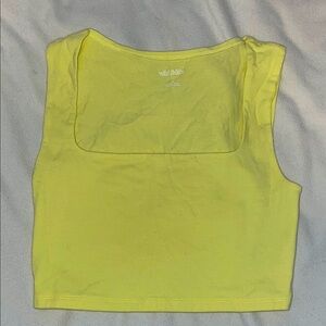 Wild Fable Yellow Crop Top